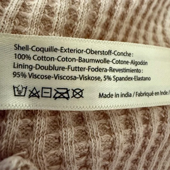 FREE PEOPLE One Thermal Mini Dress Size Large - Picture 12 of 16